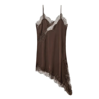 Vestido de Cetim assimétrico