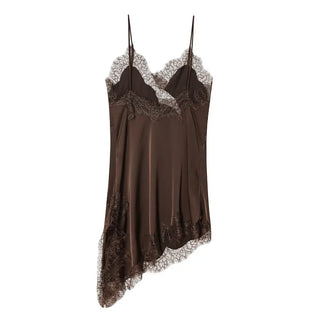 Vestido de Cetim assimétrico